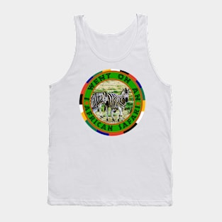 I Went On An African Safari Zebra Pair Tank Top